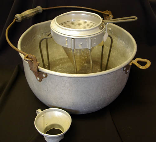 Canning equipment used to can tomatoes.  